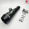 M4 TOK SES EFSANE EGZOS EKSOS EGZOST MOTOSİKLET - SUSTURUCULU  - SİYAH