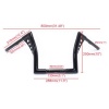 HARLEY CHOPPER GIDON 25MM -16 APE - SİYAH