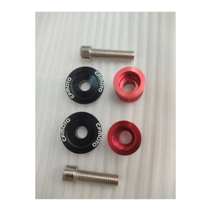 CFMOTO 250NK SR LAZER YAZILI  KALDIRMA SEHPA CIVATASI - SLIDER  10MM- KIRMIZI RENK