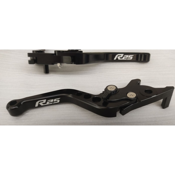 YAMAHA R25 SPOR MANET ELCİK - YÜKSEK KALITE - TAM UYUM - LAZER YAZILI - SİYAH