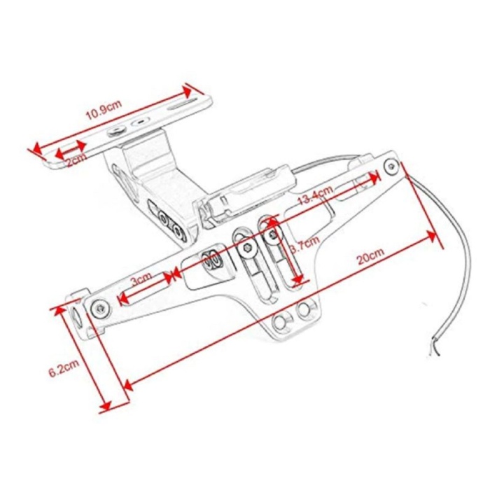 KATLANABİLİR ARKA PLAKALIK - LED IŞIKLI - CNC METAL - PARLAK RENKLER - GOLD - SARI RENK