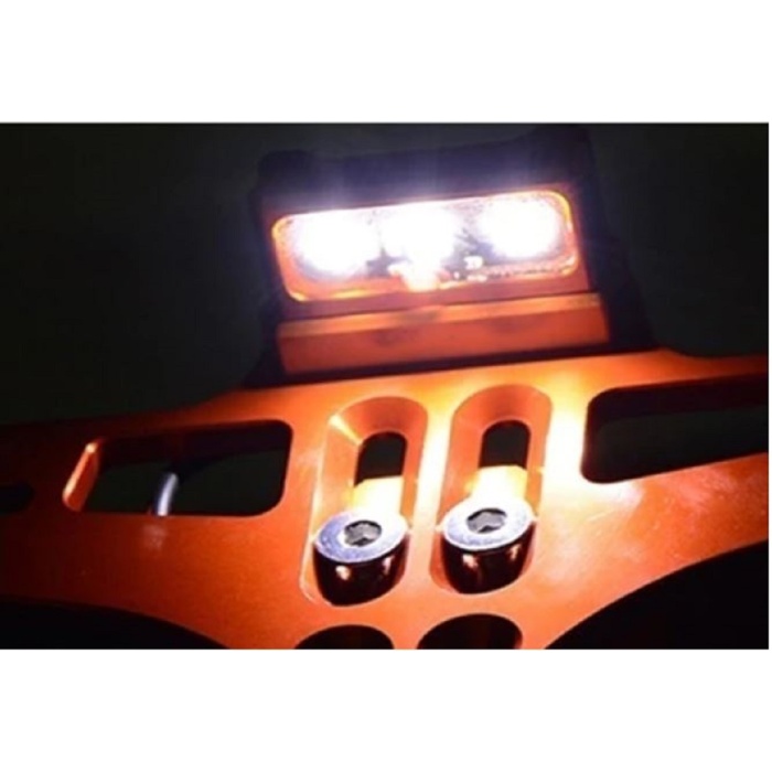 KATLANABİLİR ARKA PLAKALIK - LED IŞIKLI - CNC METAL - PARLAK RENKLER - MAVİ