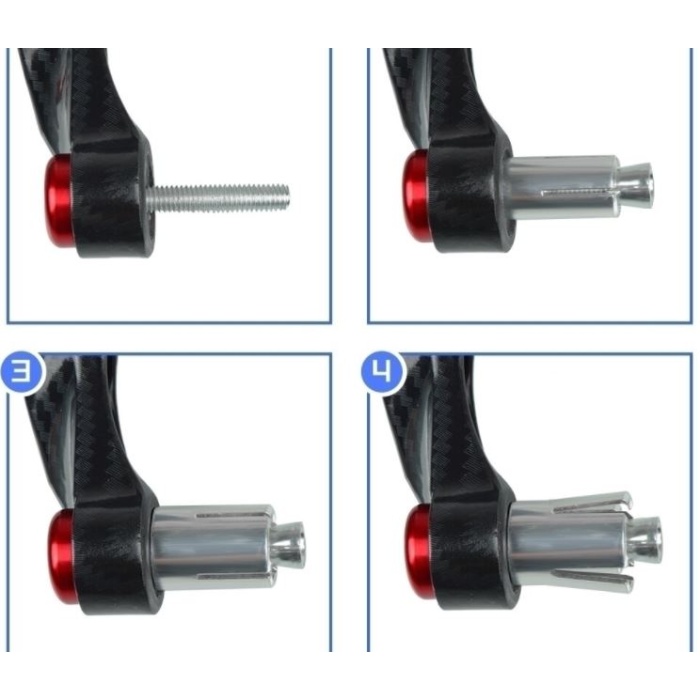 ELCİK MANET KORUMA - CNC İŞLEME - KARBON KOL- UNIVERSAL ÜRÜN - GÜMÜŞ