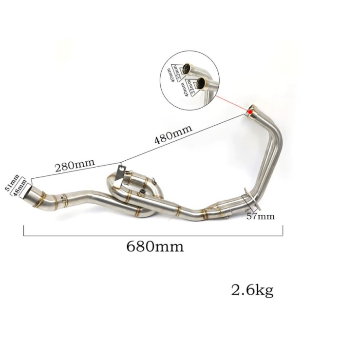 YAMAHA R25 - MT25 HEADERS SALYANGOZLU