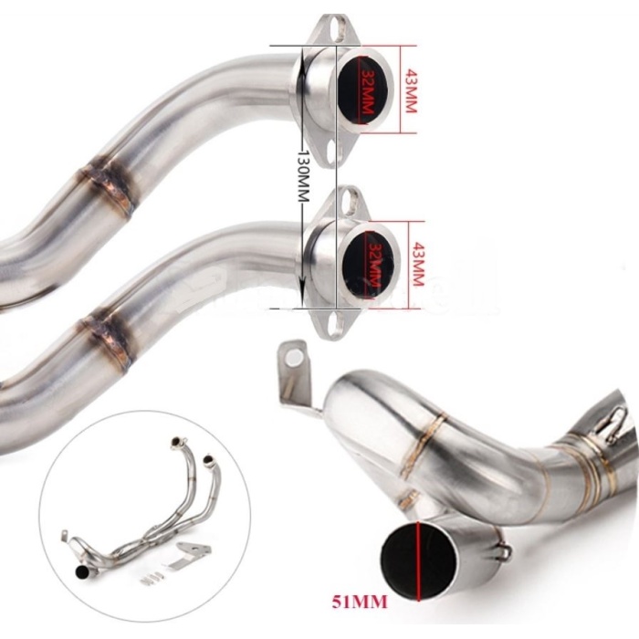 YAMAHA MT07 SALYANGOZLU HEADERS - BORU SETİ