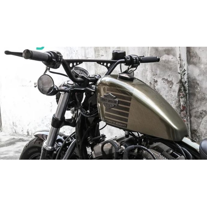HARLEY CHOPPER GIDON - 22MM - KROM