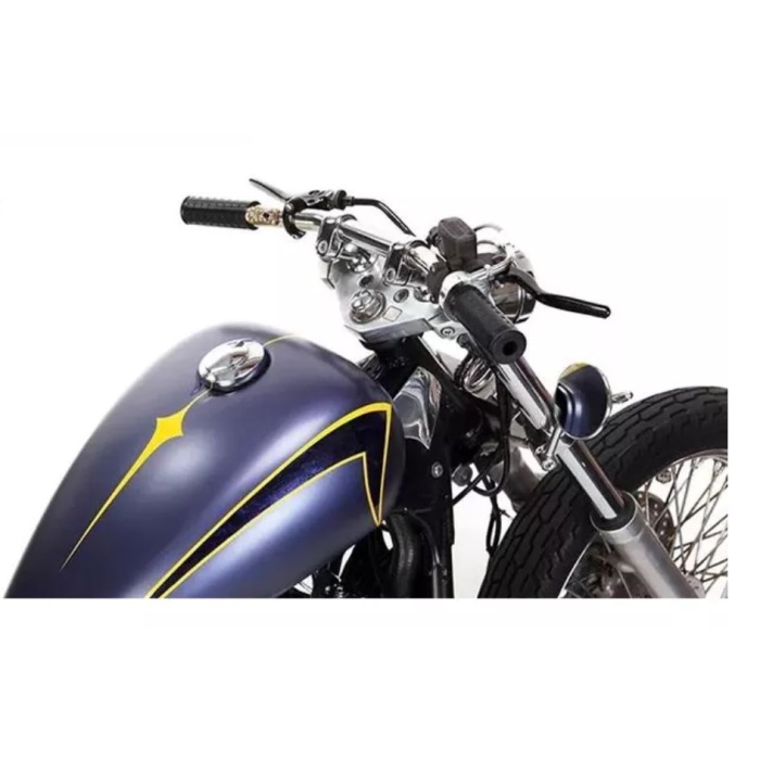 CHOPPER HARLEY CAFE RACER - DÜZ GIDON - 22MM - KROM -