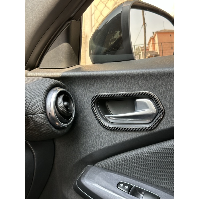 NISSAN JUKE YENI KASA F16 İÇ KAPI KOL ÇERÇEVE SET - KARBON