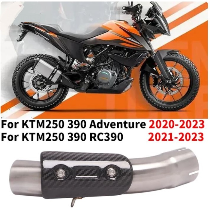 SLIP ON ARA BORU KTM DUKE 250 390 ADVENTURE HUSQUVARNA 401 - 2020 -2023 - KARBON