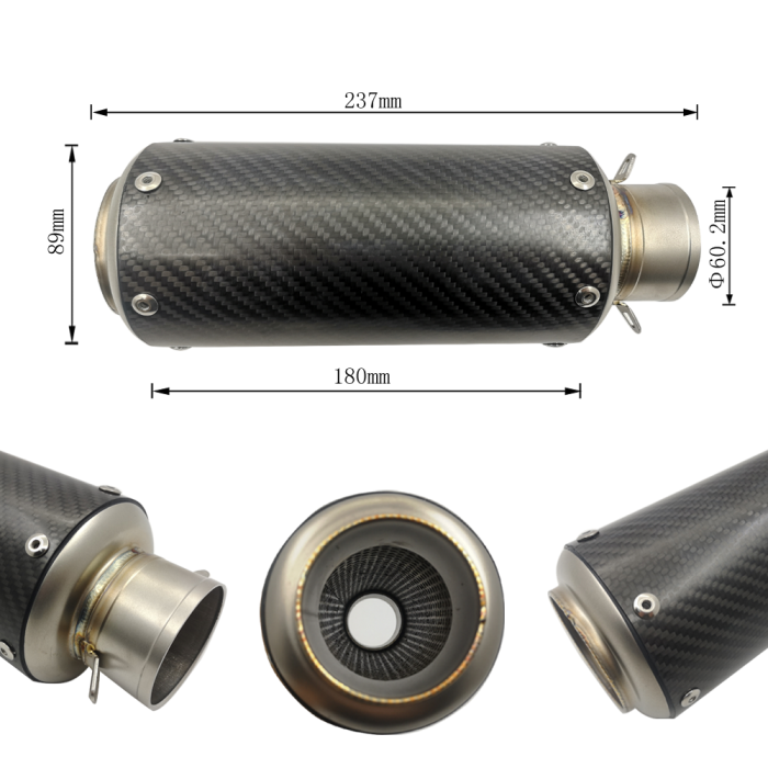 GERÇEK KARBON SC RACING - 60MM GİRİŞ