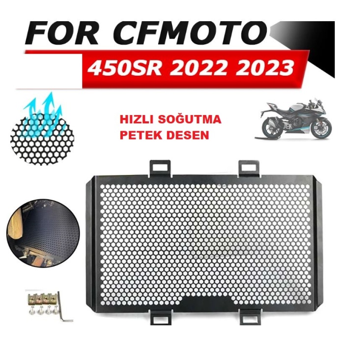CFMOTO 450SR RADYATÖR KORUMA - PETEK DESEN