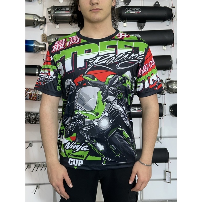 KAWASAKI NINJA MOTORSIKLET SÜRÜŞ TSHIRT XL BEDEN
