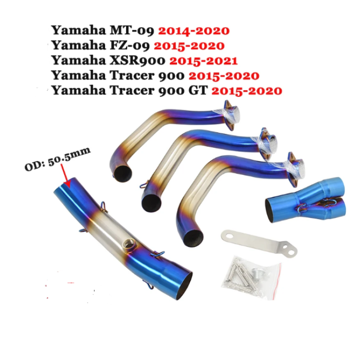 YAMAHA MT09 FZ09 XSR900 HEADERS - 3 RENK