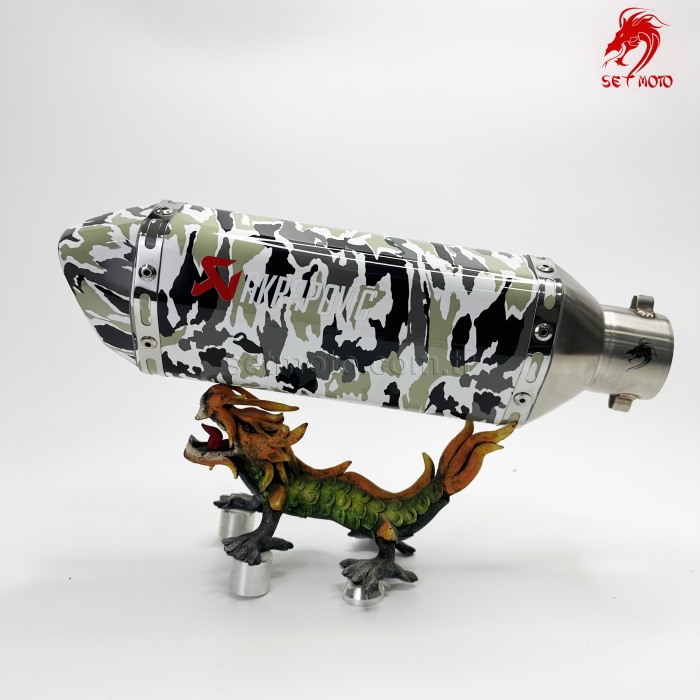 AKRAPOVIC EKSOZ - ÖZEL KAMUFLAJ DİZAYN - EMSALSİZ - SUSTURUCU