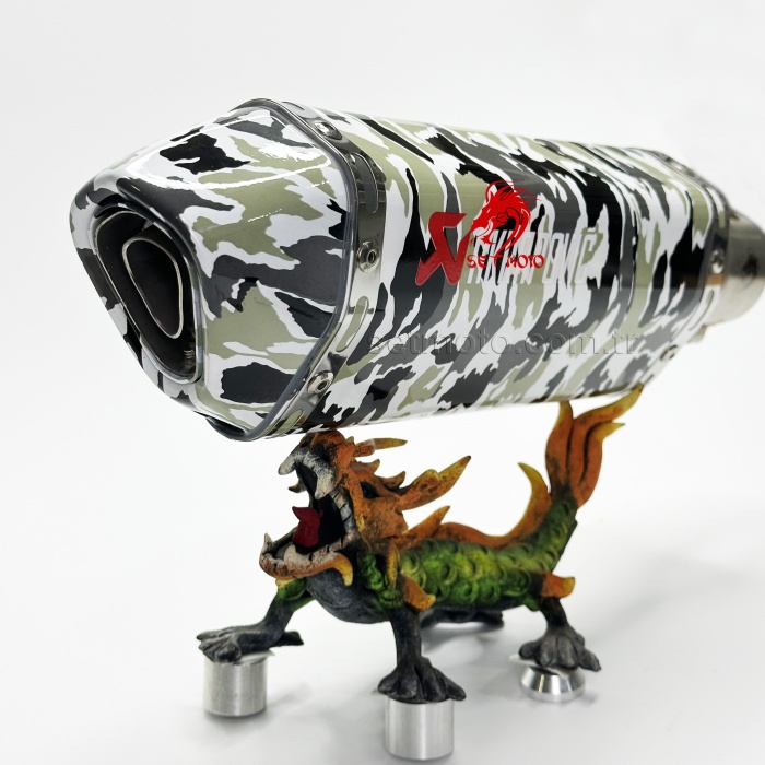 AKRAPOVIC EKSOZ - ÖZEL KAMUFLAJ DİZAYN - EMSALSİZ - SUSTURUCU