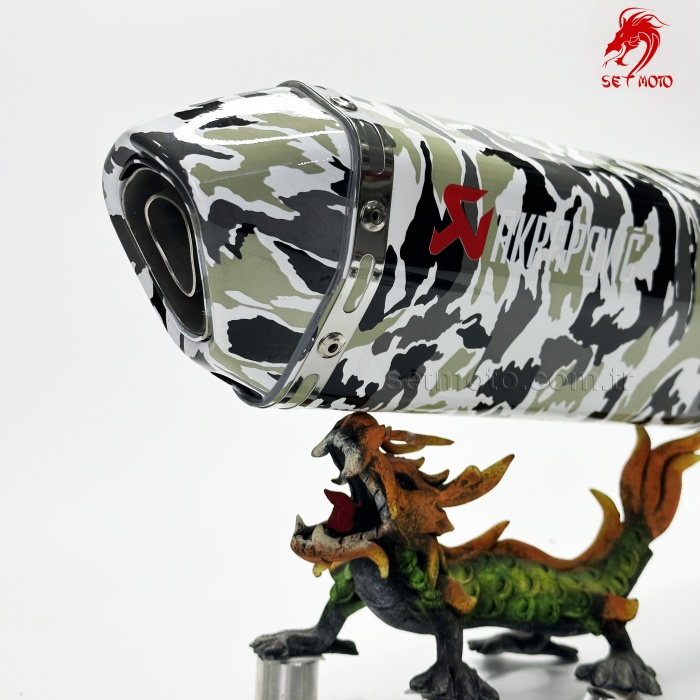 AKRAPOVIC EKSOZ - ÖZEL KAMUFLAJ DİZAYN - EMSALSİZ - SUSTURUCU
