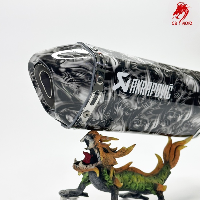 AKRAPOVIC EKSOZ - ÖZEL  HAYALET  DİZAYN - EMSALSİZ - SUSTURUCU