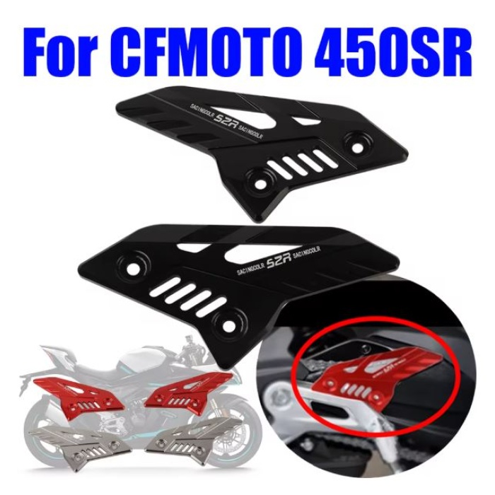 CFMOTO 450SR YAN CNC KAPAK - SİYAH