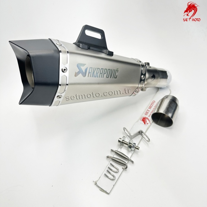 MOTORSIKLET EGZOZ YENI VERSIYON - GÜMÜŞ - SUSTURUCU SÖK TAK