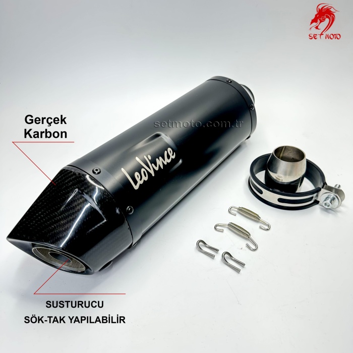 GERÇEK KARBON UÇ - LEO VINCE - SIYAH - 44CM
