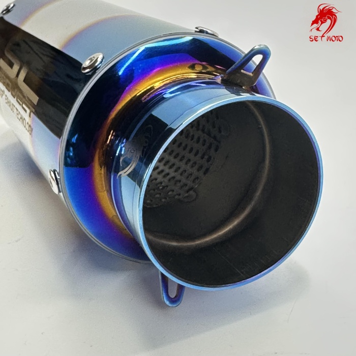 3 RENK RACING MOTORSIKLET EGZOZ   - 60MM GİRİŞLİ - YÜKSEK KALITE