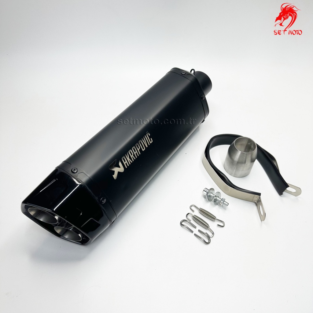 ÇİFT ÇIKIŞ AKRAPOVİÇ EGZOZ. MOTOSİKLETİNİZ İÇİN TOK SESLİ ÇİFT