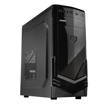 EVEREST 250W 277A mid Tower ATX PC Kasası Siyah