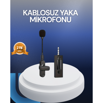 KESGİN MARKET ® Bluetooth 5.2 Kablosuz Mikrofon – 360° Ses Algılama, Gürültü Engelleme, 4 Saat Çalışma