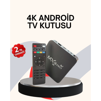 KESGİN MARKET ® 4K Android TV Box – Akıllı Medya Oynatıcı, 2GB RAM, 16GB Hafıza, Wi-Fi Destekli