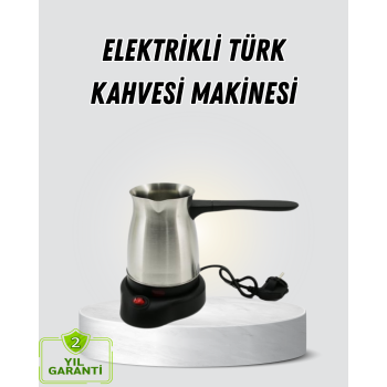 KESGİN MARKET ® 800W Paslanmaz Elektrikli Cezve Gizli Rezistans ve Ergonomik Kulp