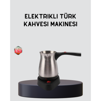 KESGİN MARKET ® Elektrikli Türk Kahvesi Cezvesi 800W Kablosuz Döner Tabanlı