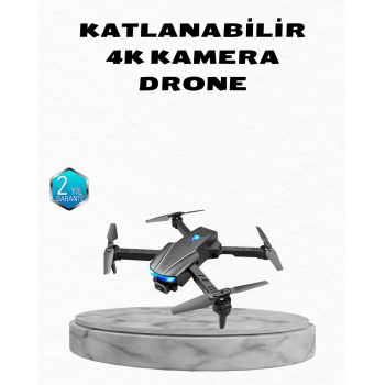 KESGİN MARKET ® 4K Kamera Özellikli Katlanabilir Drone Wi-Fi ve Yükseklik Sabitlemeli