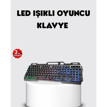 KESGİN MARKET ® RGB Aydınlatmalı Klavye Mouse Seti – USB Bağlantılı, Türkçe Q, Ayarlanabilir DPI, Ergonomik Yapı