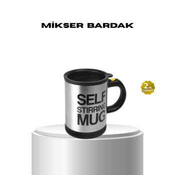KESGİN MARKET ® Paslanmaz Çelik Kendi Kendini Karıştıran Akıllı Kupa – Isı Yalıtımlı