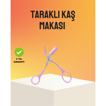KESGİN MARKET ® Kaş Düzeltme Makası Taraklı – Profesyonel ve Pratik Kaş Bakımı