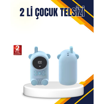 KESGİN MARKET ® Çocuk ve Bebek Telsizi – 22 Kanal, VOX Modu, USB Şarjlı, Renkli Ekran