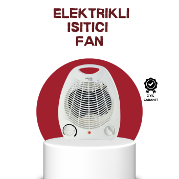 KESGİN MARKET ® 2000W Taşınabilir Elektrikli Fanlı Isıtıcı – Hızlı Isınma, Kompakt Boy