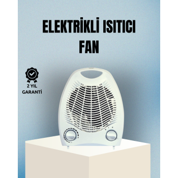 KESGİN MARKET ® Fanlı Elektrikli Isıtıcı – 3 Kademeli Isı Ayarı ve Güvenli Kullanım