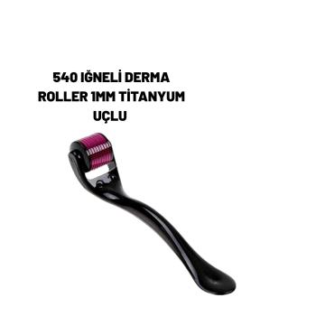 KESGİN MARKET ® Ev Tipi Mikro İğneli Cilt Bakım Aleti – 1 mm Titanyum Roller