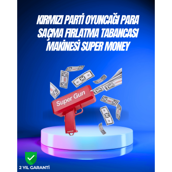 KESGİN MARKET ® Dolar Boyutunda Kâğıt Atışı Yapan Pil ile Çalışan Oyuncak Tabanca