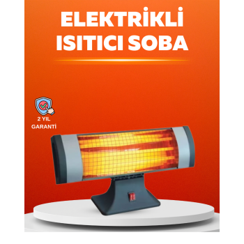 KESGİN MARKET ® Sessiz Çalışan Quartz Tüp Infrared Isıtıcı 1800W