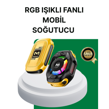 KESGİN MARKET ® 7 Kanatlı Vortex Fanlı Akıllı Telefon Soğutma Aparatı