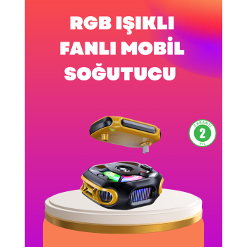 KESGİN MARKET ® Type-C Girişli AI Modlu Yüksek Performanslı Telefon Soğutucu