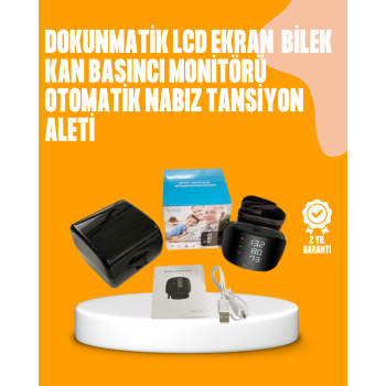 KESGİN MARKET ® Dijital bilekten tansiyon ölçüm cihazı LCD