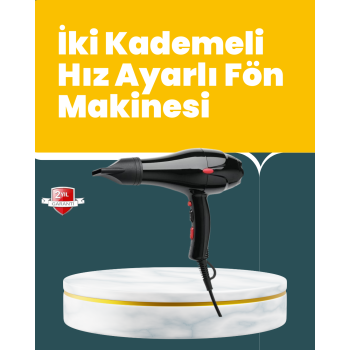 KESGİN MARKET ® Tüm Saç Tipleri İçin 2200W Güçlü Fön Makinesi