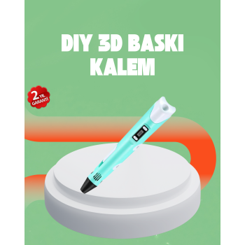 KESGİN MARKET ® Üç Boyutlu 3D Yazıcı Kalem ABS ve PLA Uyumlu