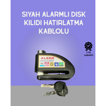 KESGİN MARKET ® Yüksek Sesli 110dB Çelik Disk Kilidi Su Geçirmez