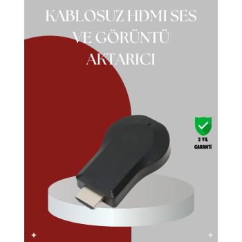 KESGİN MARKET ® AirPlay ve DLNA Destekli Kablosuz HDMI Ekran Paylaşım Cihazı