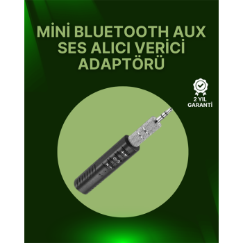KESGİN MARKET ® Bluetooth 4.1 Ses Alıcısı | 3.5mm Girişli Hoparlör & Kulaklıklar İçin Kablosuz Dönüştürücü