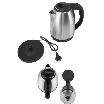 KESGİN MARKET ® Elektrikli Paslanmaz Çelik Su Isıtcı Çelik Kettle 1.8 Lt. Uzun Ömürlü